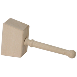 Holzhammer ohne Schlaufe 16 x 10 cm unlackiert