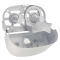 Toilettenpapierspender f&uuml;r 2 Standard Rollen Kunststoff wei&szlig;