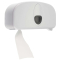 Toilettenpapierspender f&uuml;r 2 kernlose Rollen Kunststoff wei&szlig;