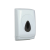 Toilettenpapierspender Einzelblatt f&uuml;r 2 B&uuml;ndel Rollen Kunststoff wei&szlig;