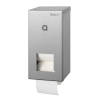Toilettenpapierspender f&uuml;r 2 Systemrollen Edelstahl...