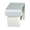 Toilettenrollenspender f&uuml;r 1 Rolle Aluminium Mattsilber
