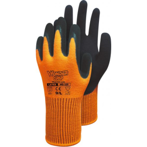 WonderGrip Thermo Lite WG-320 Gr.9, Orange, Latex 2-Fach getaucht 12er-Pack