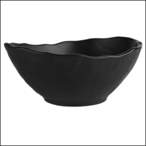 Porzellanschale Schieferdesign schwarz 16 cm