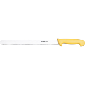 Stalgast Universalmesser mit Wellenschliff, HACCP, Griff gelb, Edelstahlklinge 30 cm