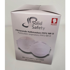 FFP2 SolidSafety filtrierende Halbmaske CE EN 149:2001 + A1:2009- FFP2