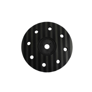 Treibteller f&uuml;r Pads bis 460 mm, 430 mm, Streifenhaftbelag schwarz mit Moosgummi