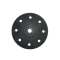 Treibteller f&uuml;r Pads bis 460 mm, 430 mm, Vollhaftbelag schwarz ohne Moosgummi