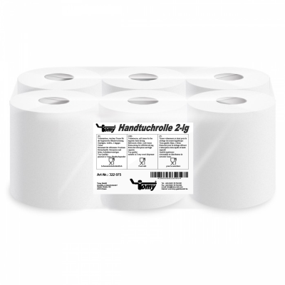 Tomy Handtuchrolle 2-lg hochweiß